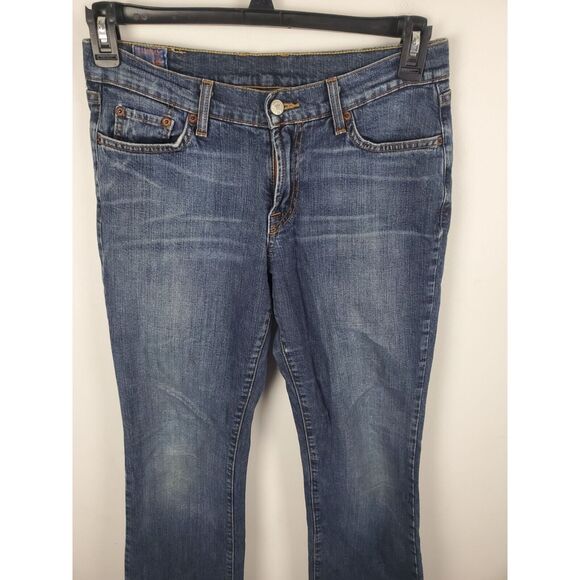 Lucky Jeans 4/27 Womens Mid Rise Straight Leg Medium Wash Casual Blue - Picture 3 of 7